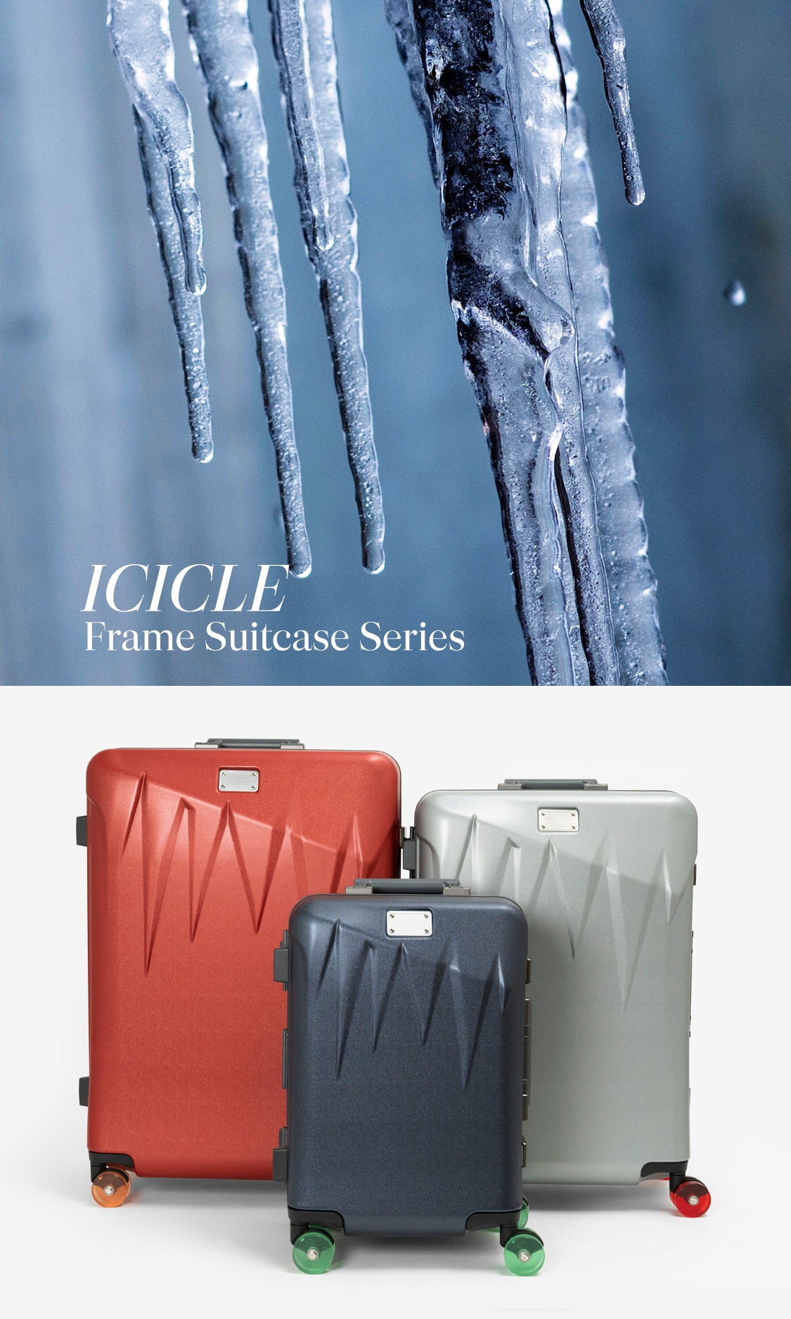 ICICLE フレームスーツケース – ACE LUGGAGE